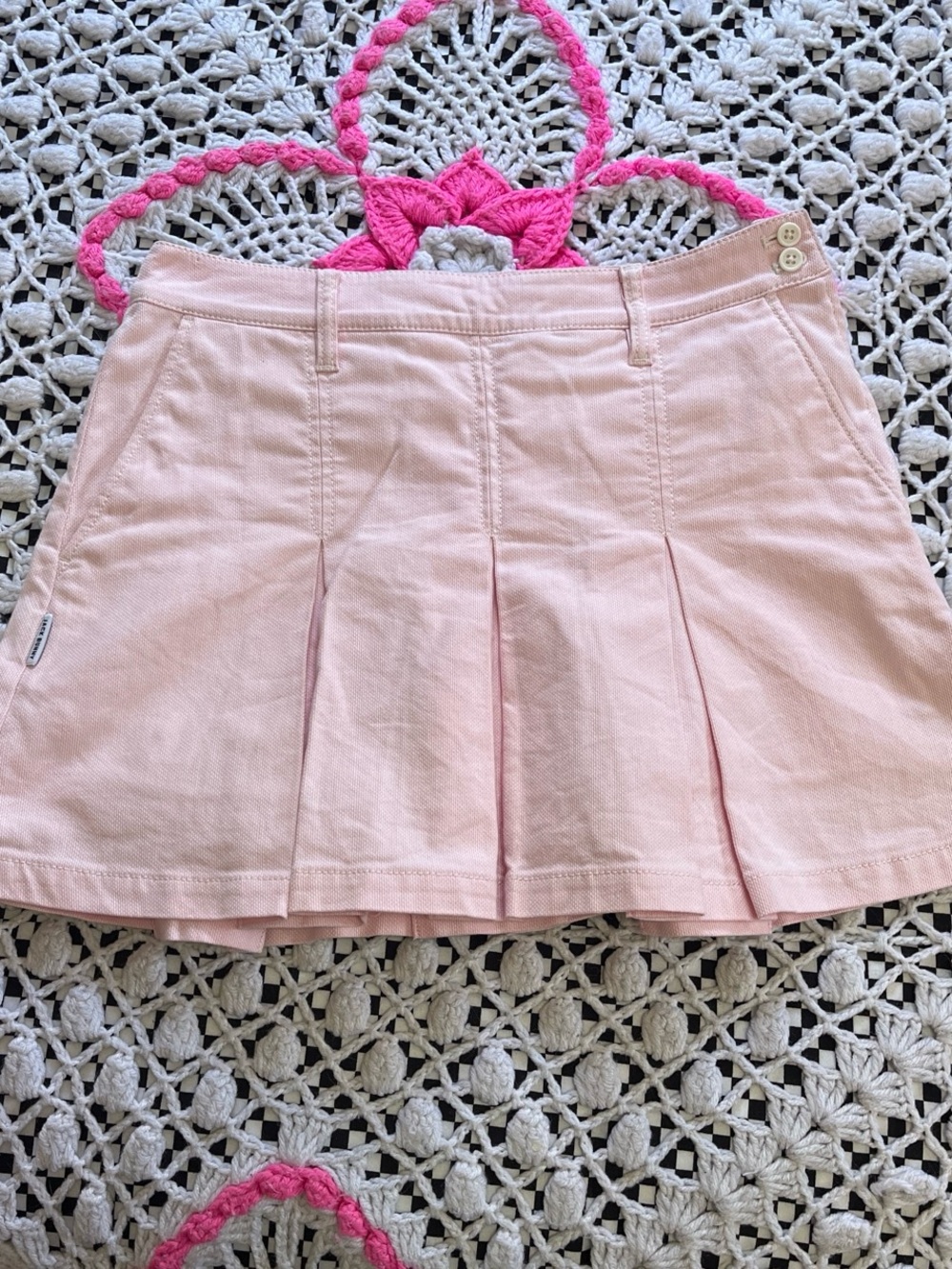 Jack Bunny Soft Blush Pleated lined Tennis Skirt